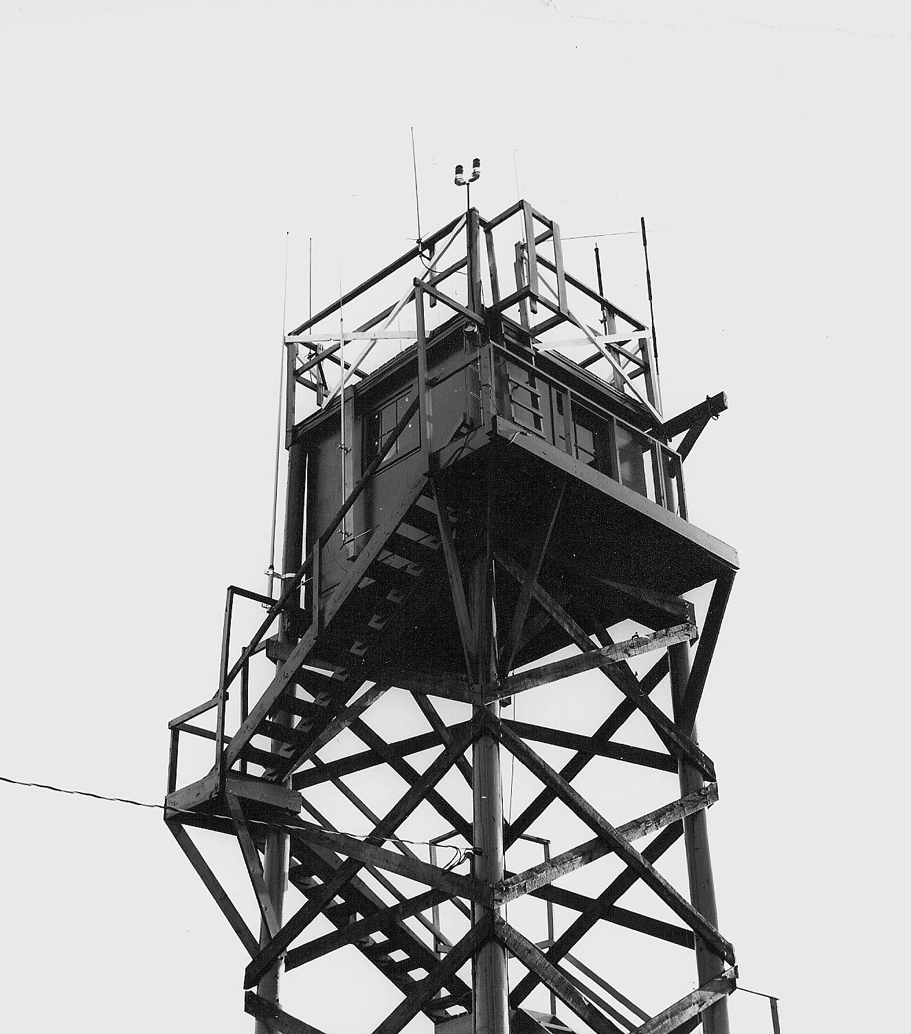 Top of antenna structure on Candlers Mt.